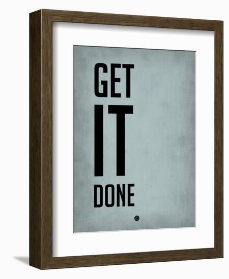 Get it Done Blue-NaxArt-Framed Art Print