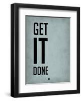 Get it Done Blue-NaxArt-Framed Art Print