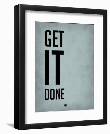 Get it Done Blue-NaxArt-Framed Art Print