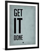 Get it Done Blue-NaxArt-Framed Art Print