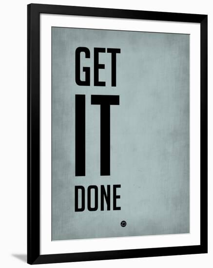 Get it Done Blue-NaxArt-Framed Art Print