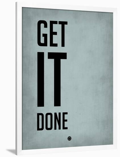 Get it Done Blue-NaxArt-Framed Art Print