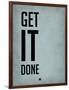 Get it Done Blue-NaxArt-Framed Art Print