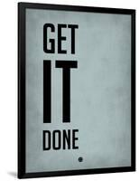 Get it Done Blue-NaxArt-Framed Art Print