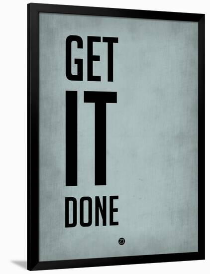 Get it Done Blue-NaxArt-Framed Art Print