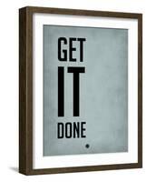 Get it Done Blue-NaxArt-Framed Art Print