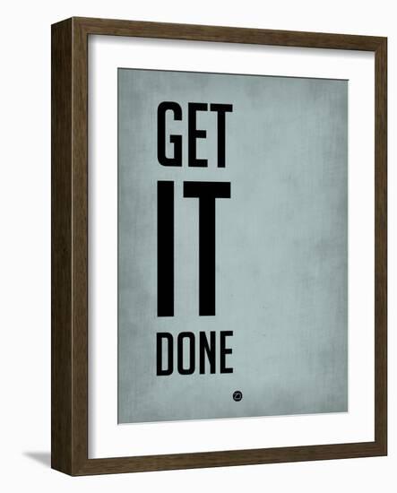 Get it Done Blue-NaxArt-Framed Art Print