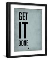 Get it Done Blue-NaxArt-Framed Art Print