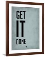 Get it Done Blue-NaxArt-Framed Art Print