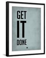 Get it Done Blue-NaxArt-Framed Art Print