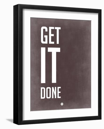 Get it Done Grey-NaxArt-Framed Art Print