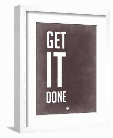 Get it Done Grey-NaxArt-Framed Art Print