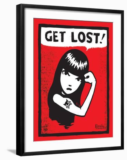 Get Lost 3-Emily the Strange-Framed Photographic Print