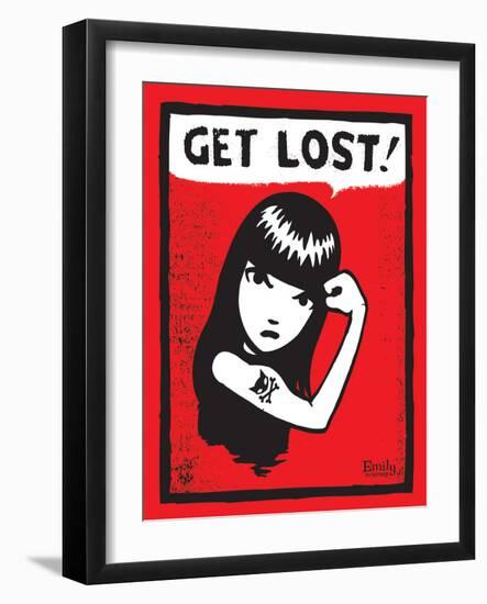 Get Lost 3-Emily the Strange-Framed Photographic Print