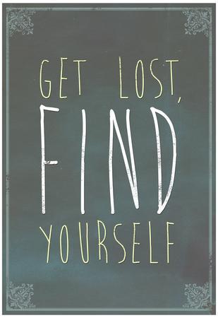 'Get Lost Find Yourself Art Print Poster' Posters | AllPosters.com
