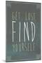 Get Lost Find Yourself Art Print Poster-null-Mounted Poster