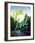 Get Lost Road Green-Leah Flores-Framed Giclee Print