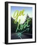 Get Lost Road Green-Leah Flores-Framed Giclee Print