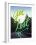 Get Lost Road Green-Leah Flores-Framed Giclee Print