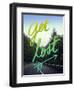 Get Lost Road Green-Leah Flores-Framed Giclee Print