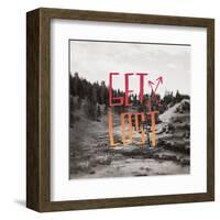 Get Lost Yellowstone II-Leah Flores-Framed Art Print