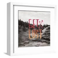 Get Lost Yellowstone II-Leah Flores-Framed Art Print