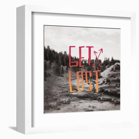 Get Lost Yellowstone II-Leah Flores-Framed Art Print