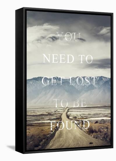 Get Lost-Design Fabrikken-Framed Stretched Canvas