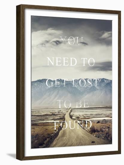 Get Lost-Design Fabrikken-Framed Art Print