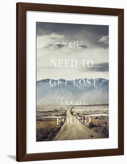 Get Lost-Design Fabrikken-Framed Art Print