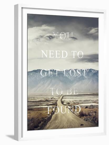 Get Lost-Design Fabrikken-Framed Art Print