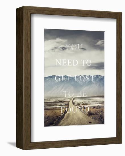 Get Lost-Design Fabrikken-Framed Art Print