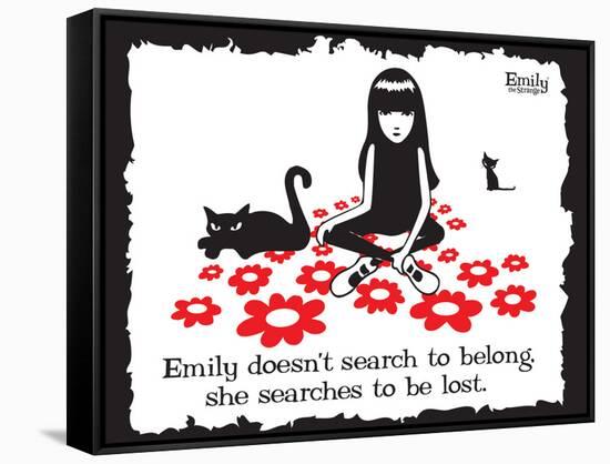 Get Lost-Emily the Strange-Framed Stretched Canvas