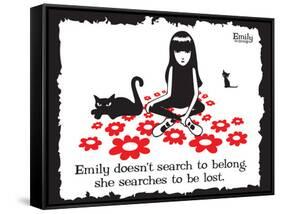 Get Lost-Emily the Strange-Framed Stretched Canvas