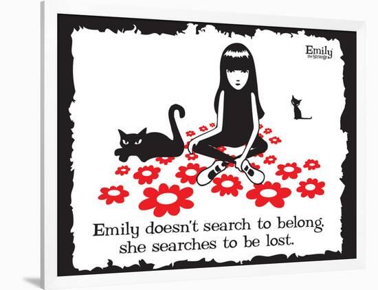 Get Lost-Emily the Strange-Framed Premium Giclee Print