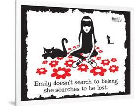 Get Lost-Emily the Strange-Framed Premium Giclee Print