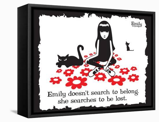 Get Lost-Emily the Strange-Framed Stretched Canvas