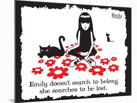 Get Lost-Emily the Strange-Mounted Poster