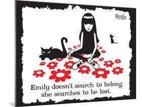 Get Lost-Emily the Strange-Mounted Poster