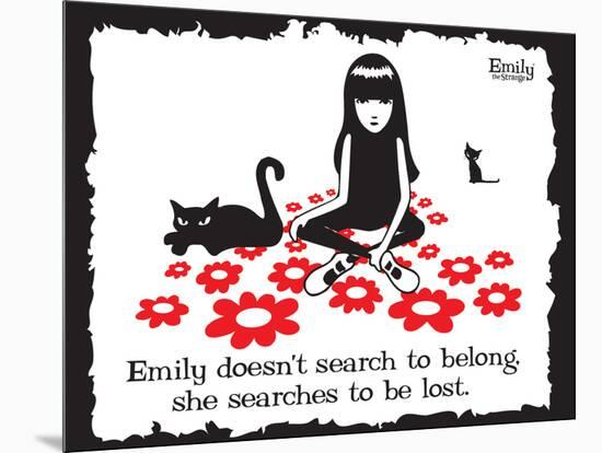 Get Lost-Emily the Strange-Mounted Poster