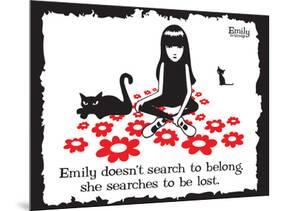 Get Lost-Emily the Strange-Mounted Poster