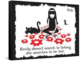 Get Lost-Emily the Strange-Framed Stretched Canvas