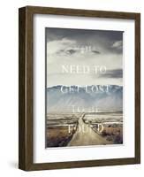 Get Lost-Design Fabrikken-Framed Art Print