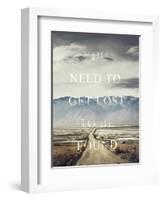 Get Lost-Design Fabrikken-Framed Art Print