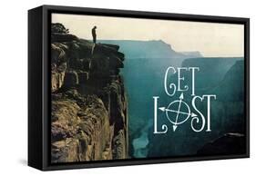 Get Lost-The Saturday Evening Post-Framed Stretched Canvas