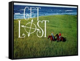 Get Lost-The Saturday Evening Post-Framed Stretched Canvas