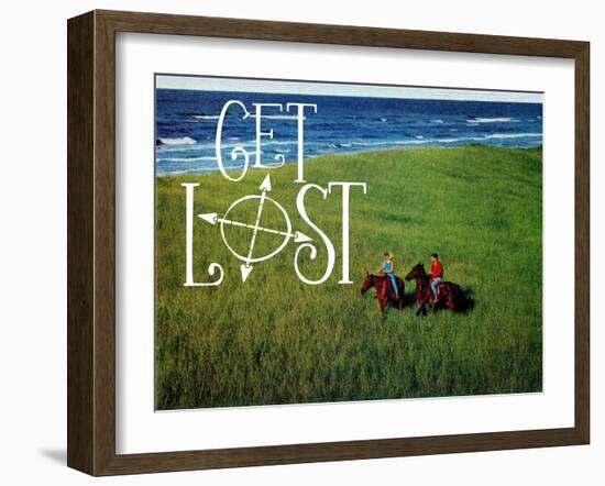 Get Lost-The Saturday Evening Post-Framed Giclee Print