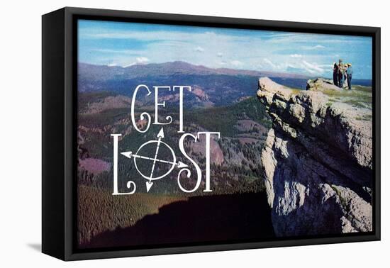 Get Lost-The Saturday Evening Post-Framed Stretched Canvas