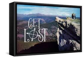 Get Lost-The Saturday Evening Post-Framed Stretched Canvas