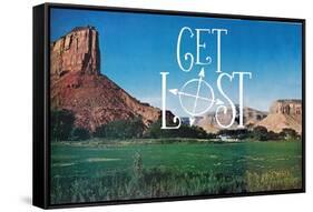 Get Lost-The Saturday Evening Post-Framed Stretched Canvas